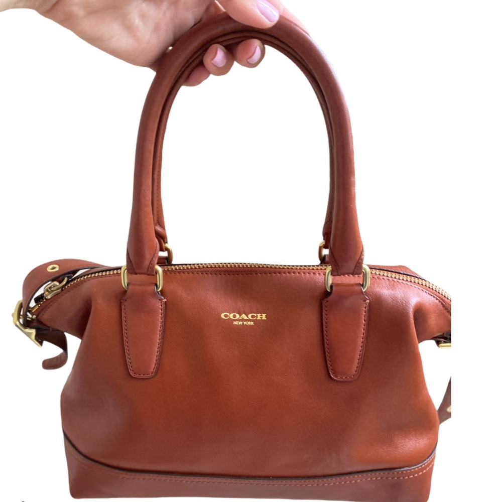 Coach Legacy Satchel in Cognac Brown Leather